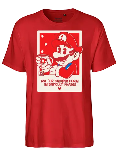 T to calm down - mario, tee, t, ttime - Fairtrade T-Shirt