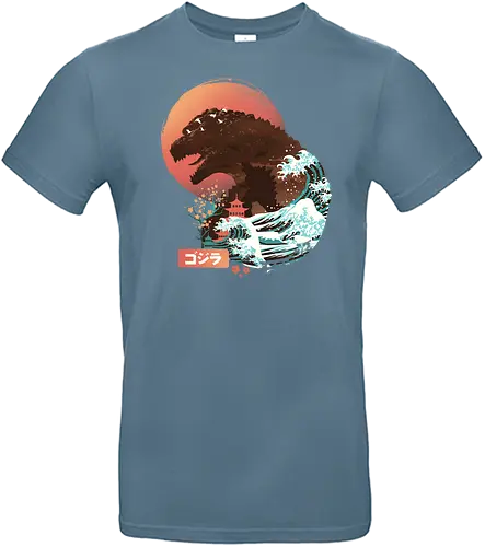 Kaiju Ukiyo E - kaiju, Gorjira, ukiyo-e, monster, japan - Standard T-Shirt