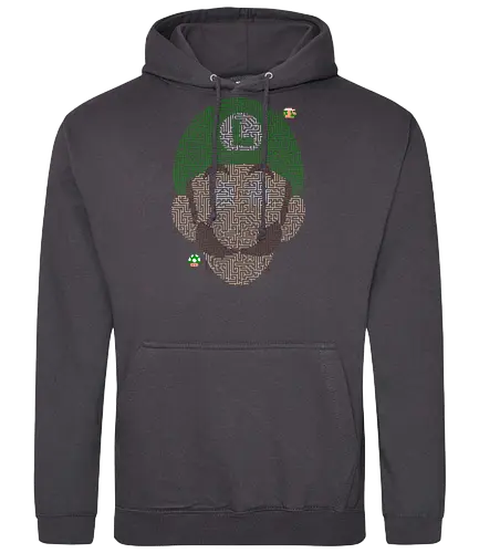 Gamer Maze 2 - luigi, maze, labyrinth, gaming - Standard Hoodie