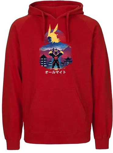 Ultra Plus Night - academia, all might, anime, hero - Fairtrade Hoodie