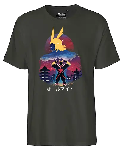 Ultra Plus Night - academia, all might, anime, hero - Fairtrade T-Shirt