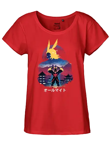 Ultra Plus Night - academia, all might, anime, hero - Fairtrade Girl Shirt