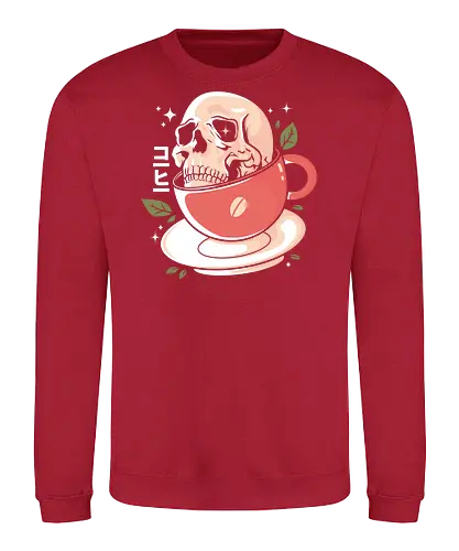 Skull coffee - skull, schädel, tasse, cup, t - Sweatshirt