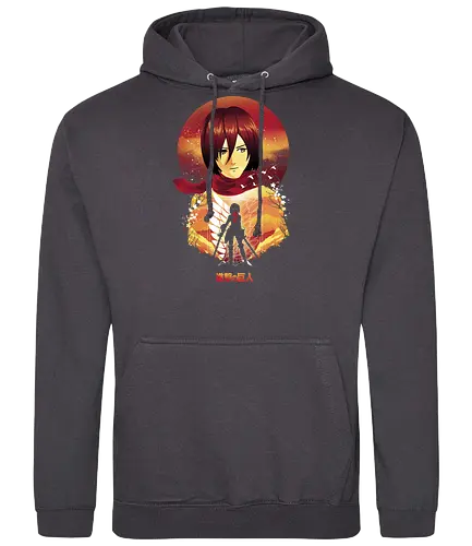 Mikasa Sunset - attack, titan, Mikasa, anime, manga - Standard Hoodie