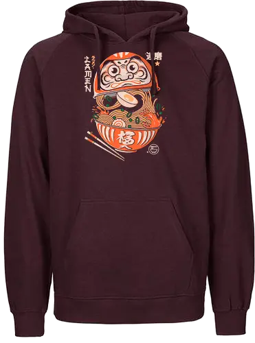 Daruma Ramen - glücksbringer, Lucky charm, noodles - Fairtrade Hoodie