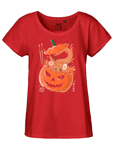 Pumpkin Noodles - Halloween Ramen, food, noodles - Fairtrade Girl Shirt