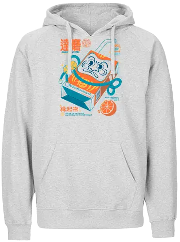 Daruma Juice - daruma, luck, glück, Trinkpäckchen, japan - Fairtrade Hoodie