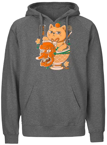 Japanese T - tee, hannya, mask, bad, t - Fairtrade Hoodie