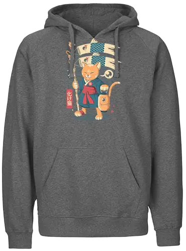 Yocat - cat, katze, yokai - Fairtrade Hoodie