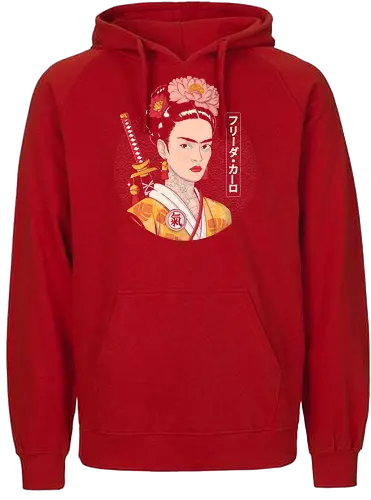 Samurai Frida - Frida, frida kahlo, samurai, geisha - Fairtrade Hoodie
