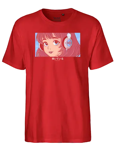 I hr you - anime, music - Fairtrade T-Shirt