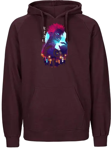 Yuji Landscape - jujutsu, kaisen, yuji, sukuna, anime, manga - Fairtrade Hoodie