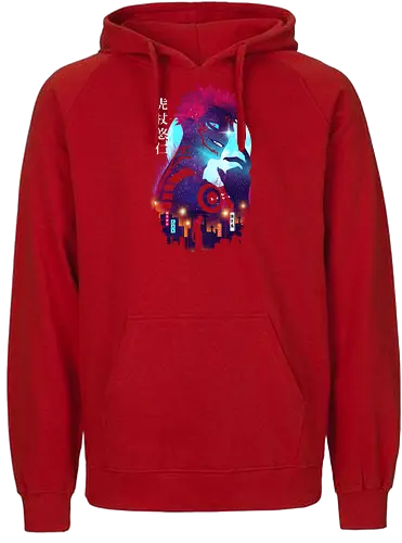 Yuji Landscape - jujutsu, kaisen, yuji, sukuna, anime, manga - Fairtrade Hoodie