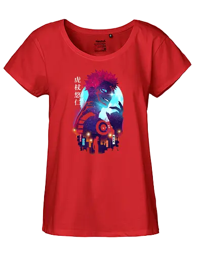 Yuji Landscape - jujutsu, kaisen, yuji, sukuna, anime, manga - Fairtrade Girl Shirt