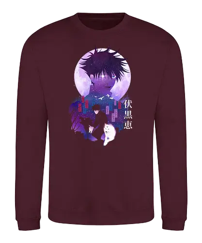 Megumi Landscape - jujutsu, kaisen, Megumi, wolf, anime, manga - Sweatshirt