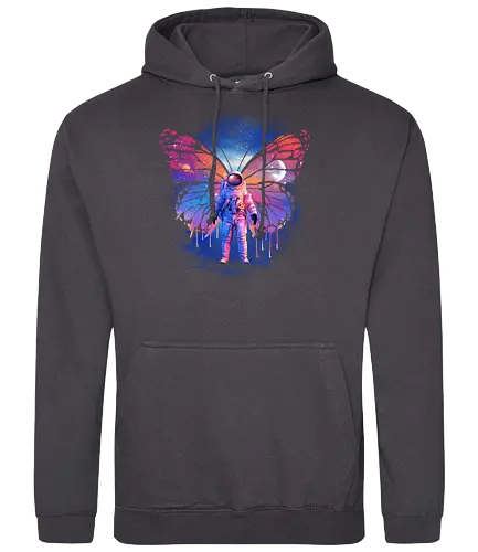 Cosmonaut - space, art, Butterfly, kunst, weltraum - Standard Hoodie