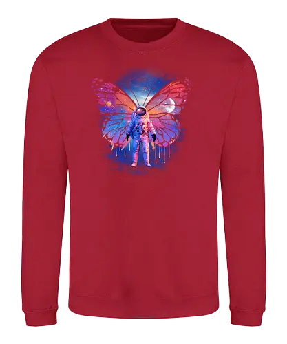 Cosmonaut - space, art, Butterfly, kunst, weltraum - Sweatshirt