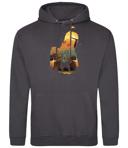 Bounty Hunter Sunset - scifi, bounty hunter, space opera - Standard Hoodie