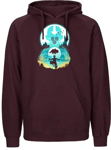 Bender Landscape - air, Bending, legende, aang, Luft - Fairtrade Hoodie