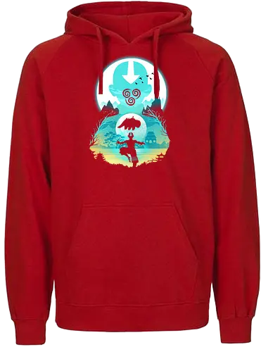 Bender Landscape - air, Bending, legende, aang, Luft - Fairtrade Hoodie