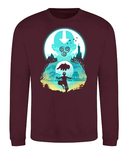 Bender Landscape - air, Bending, legende, aang, Luft - Sweatshirt