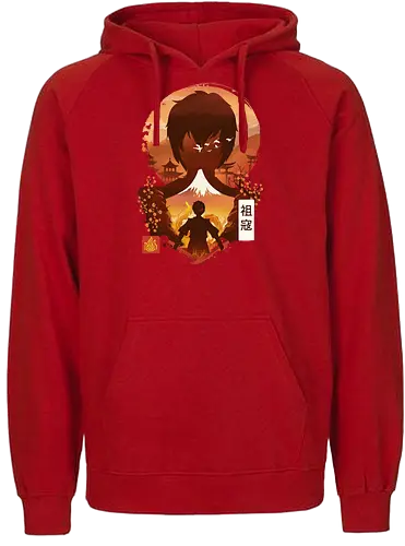 Ukiyo E Firebender - feuer, fire, Bending, aang, legend - Fairtrade Hoodie