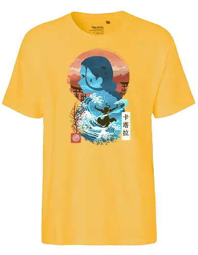 Ukiyo E Waterbender - water, wasser, aang, legend, Bending - Fairtrade T-Shirt