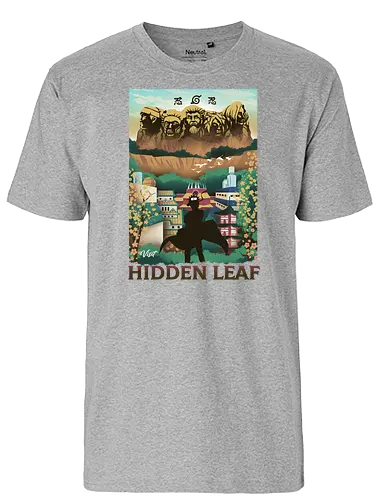 Visit The Hidden Leaf - Visit, vacation, shinobi, ninja, manga, anime - Fairtrade T-Shirt