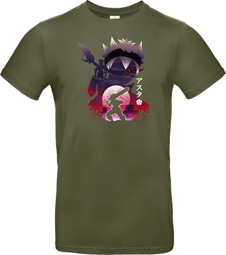 Asta Landscape - asta, black, Clover, anime, manga - Standard T-Shirt