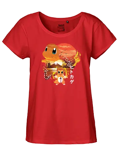 Breath of Fire Monster - pocket, monster, demon, slayer, mashup - Fairtrade Girl Shirt