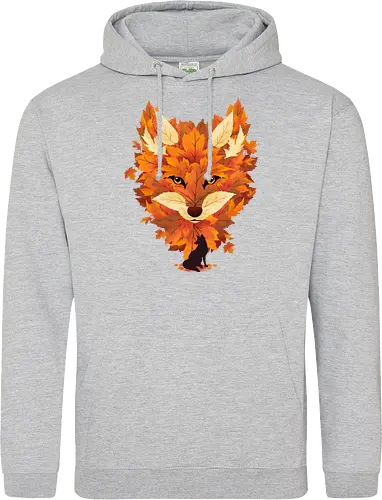 Red Fox and Falling Leaves