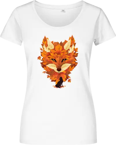 Red Fox and Falling Leaves