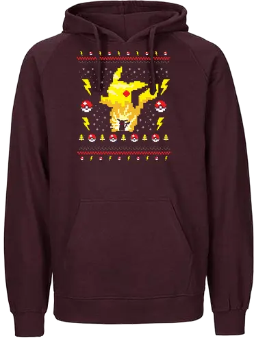 Ugly Sweater Mini Monster - christmas, weihnachten, pocket, monster - Fairtrade Hoodie