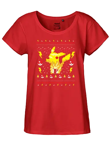 Ugly Sweater Mini Monster - christmas, weihnachten, pocket, monster - Fairtrade Girl Shirt