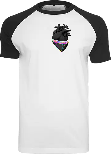 Bleeding Heart - anatomie, herz, love, liebe, lgbt, lgtbq, pride, queer, heart, anatomical heart - Raglan T-Shirt