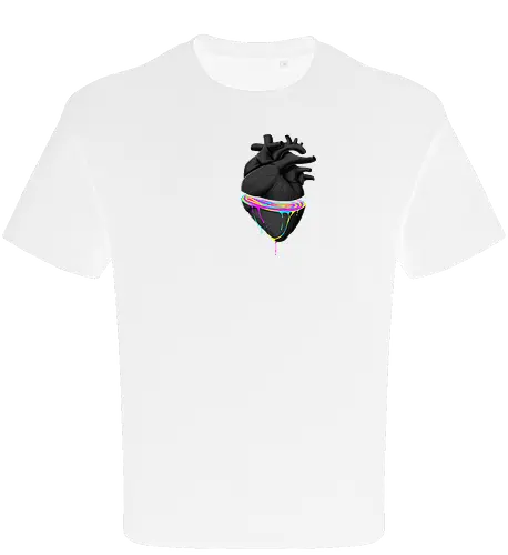Bleeding Heart - anatomie, herz, love, liebe, lgbt, lgtbq, pride, queer, heart, anatomical heart - Oversize T-Shirt