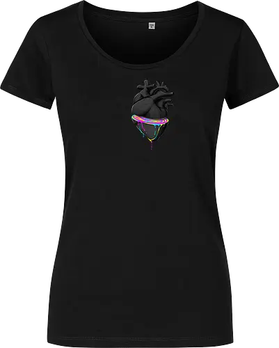 Bleeding Heart - anatomie, herz, love, liebe, lgbt, lgtbq, pride, queer, heart, anatomical heart - Women T-Shirt