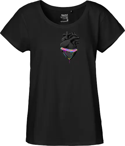 Bleeding Heart - anatomie, herz, love, liebe, lgbt, lgtbq, pride, queer, heart, anatomical heart - Fairtrade Girl Shirt