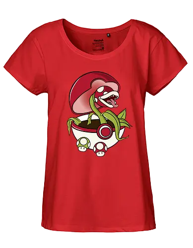 Pokeplant - plant, mashup, gaming, anime, film - Fairtrade Girl Shirt