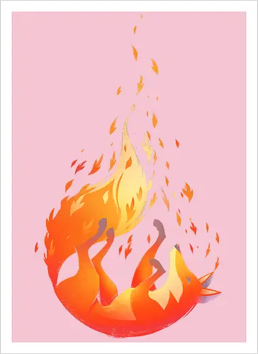 Falling Fox