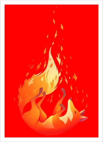 Falling Fox