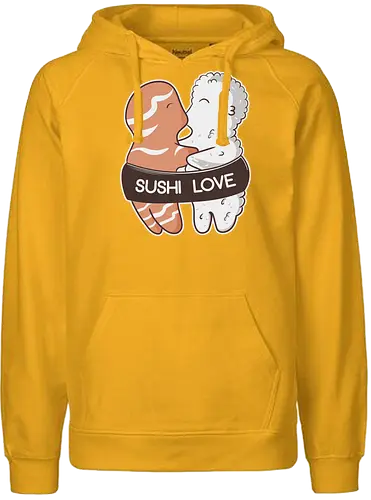 Sushi Love - sushi, essen, japan, fisch, reis, food, love, liebe, ting - Fairtrade Hoodie