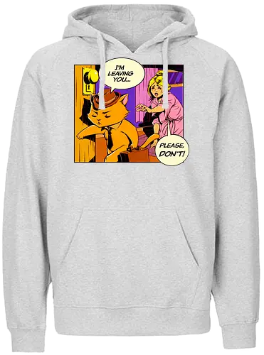 I'm Lving - gehen, popart, cat, catlady, katze, fun, funny, sad, oh no, lving - Fairtrade Hoodie