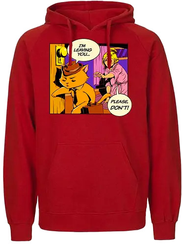I'm Lving - gehen, popart, cat, catlady, katze, fun, funny, sad, oh no, lving - Fairtrade Hoodie