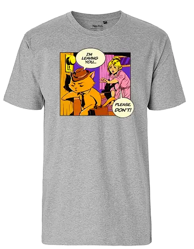 I'm Lving - gehen, popart, cat, catlady, katze, fun, funny, sad, oh no, lving - Fairtrade T-Shirt