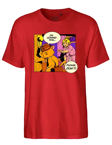 I'm Lving - gehen, popart, cat, catlady, katze, fun, funny, sad, oh no, lving - Fairtrade T-Shirt