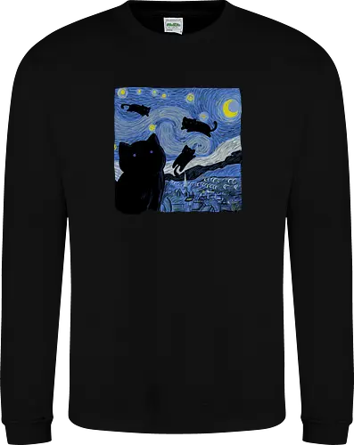 The Starry Cat Night