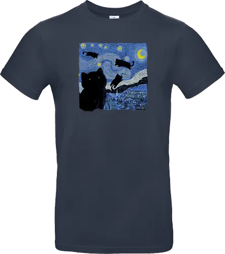 The Starry Cat Night