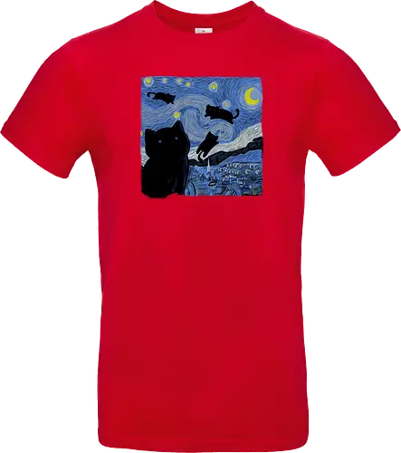 The Starry Cat Night