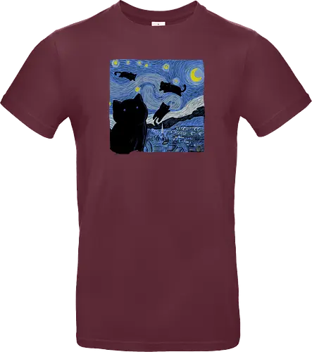 The Starry Cat Night